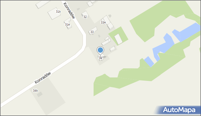 Konradów, Konradów, 34, mapa Konradów