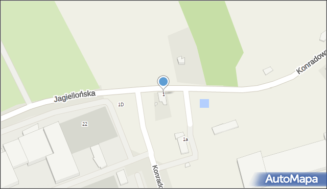 Konradowa, Konradowa, 1, mapa Konradowa