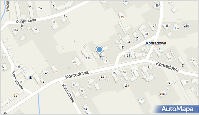 Konradowa, Konradowa, 13, mapa Konradowa