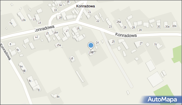 Konradowa, Konradowa, 19B, mapa Konradowa