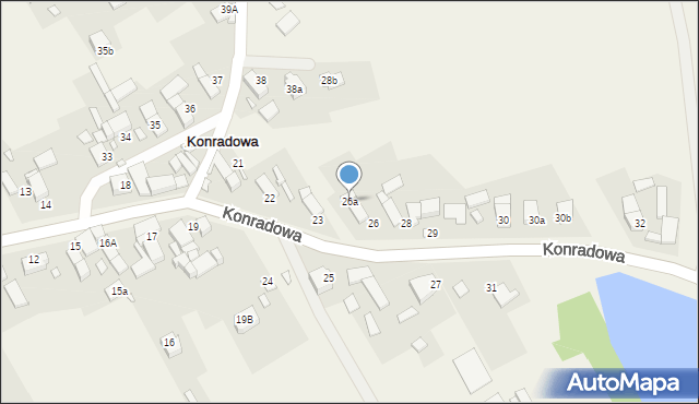 Konradowa, Konradowa, 26a, mapa Konradowa