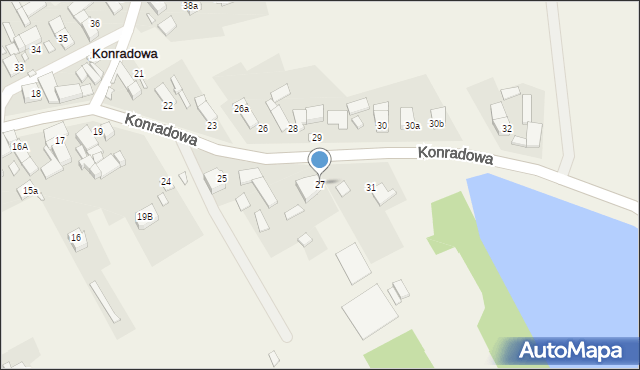 Konradowa, Konradowa, 27, mapa Konradowa