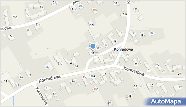 Konradowa, Konradowa, 33, mapa Konradowa