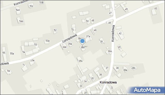 Konradowa, Konradowa, 36b, mapa Konradowa