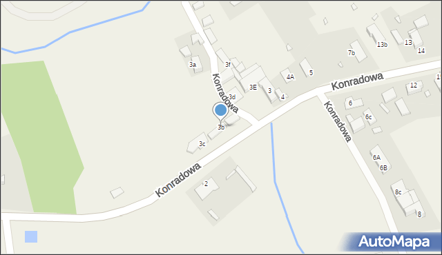 Konradowa, Konradowa, 3b, mapa Konradowa