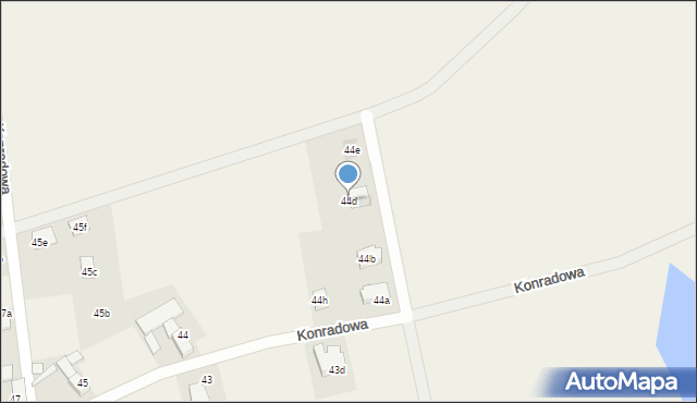 Konradowa, Konradowa, 44d, mapa Konradowa