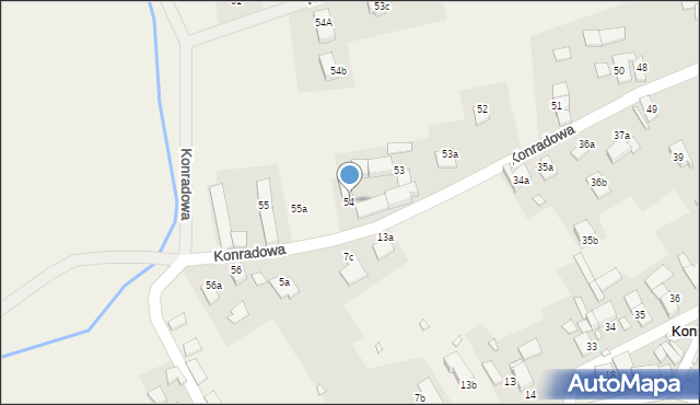 Konradowa, Konradowa, 54, mapa Konradowa