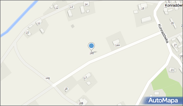 Konradówka, Konradówka, 14b, mapa Konradówka