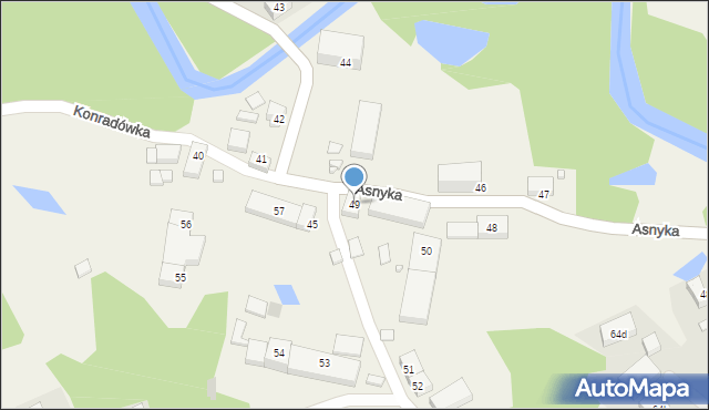 Konradówka, Konradówka, 49, mapa Konradówka