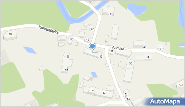 Konradówka, Konradówka, 57, mapa Konradówka