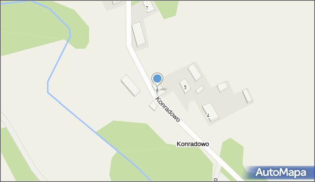 Konradowo, Konradowo, 6, mapa Konradowo