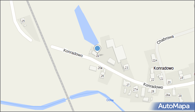 Konradowo, Konradowo, 24, mapa Konradowo