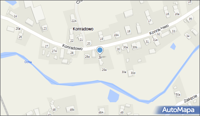 Konradowo, Konradowo, 29, mapa Konradowo