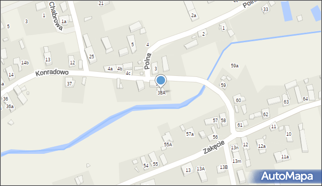 Konradowo, Konradowo, 38A, mapa Konradowo