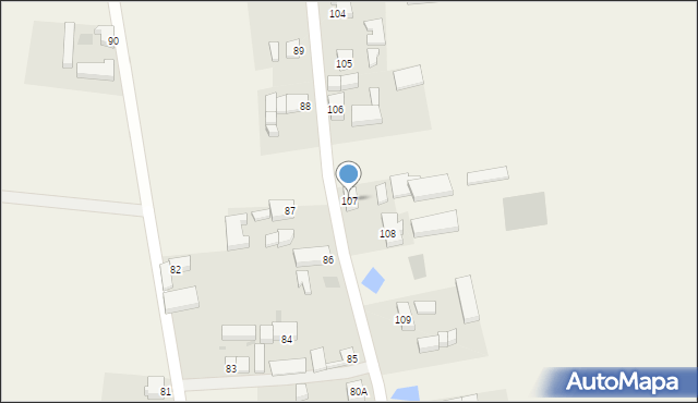 Konradowo, Konradowo, 107, mapa Konradowo