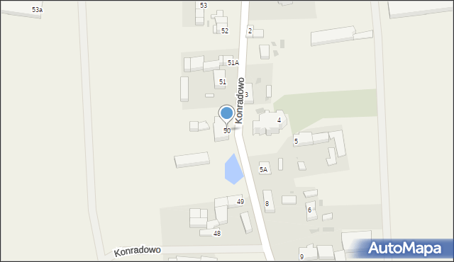 Konradowo, Konradowo, 50, mapa Konradowo