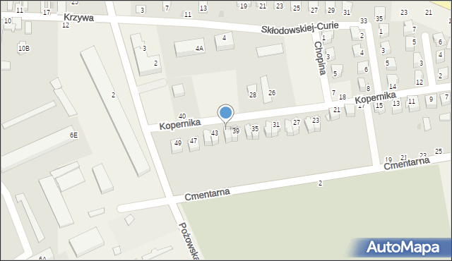 Końskowola, Kopernika Mikołaja, 41, mapa Końskowola