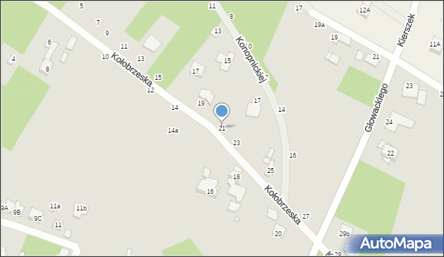 Konstancin-Jeziorna, Kołobrzeska, 21, mapa Konstancin-Jeziorna