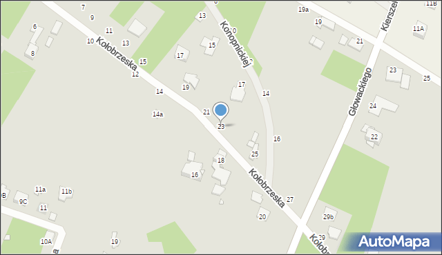 Konstancin-Jeziorna, Kołobrzeska, 23, mapa Konstancin-Jeziorna