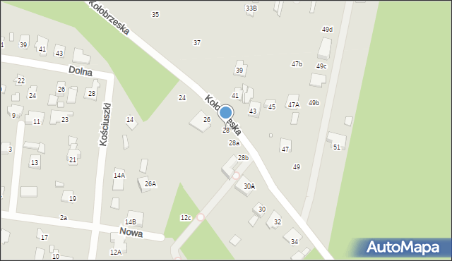 Konstancin-Jeziorna, Kołobrzeska, 28, mapa Konstancin-Jeziorna