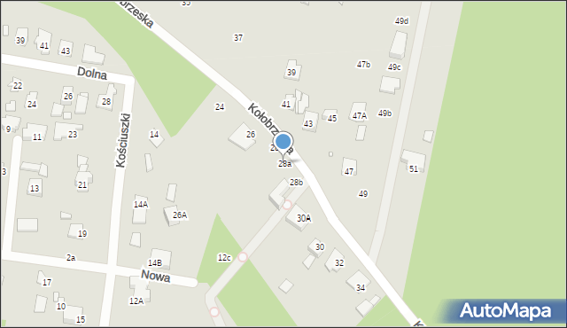 Konstancin-Jeziorna, Kołobrzeska, 28a, mapa Konstancin-Jeziorna
