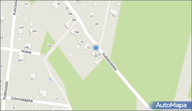 Konstancin-Jeziorna, Kołobrzeska, 34, mapa Konstancin-Jeziorna