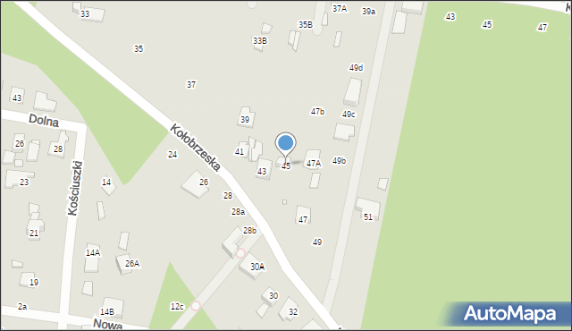 Konstancin-Jeziorna, Kołobrzeska, 45, mapa Konstancin-Jeziorna