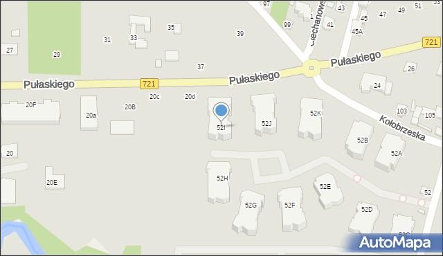 Konstancin-Jeziorna, Kołobrzeska, 52I, mapa Konstancin-Jeziorna