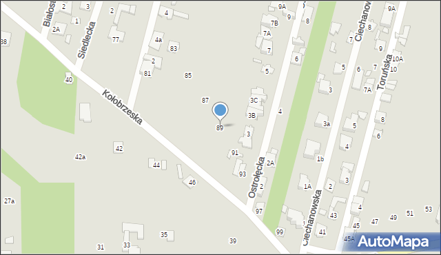 Konstancin-Jeziorna, Kołobrzeska, 89, mapa Konstancin-Jeziorna