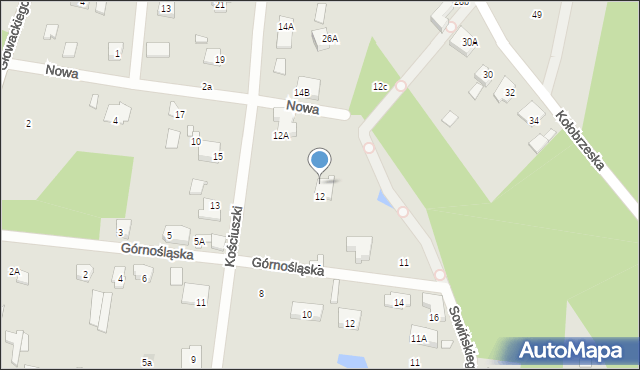 Konstancin-Jeziorna, Kościuszki Tadeusza, gen., 12B, mapa Konstancin-Jeziorna