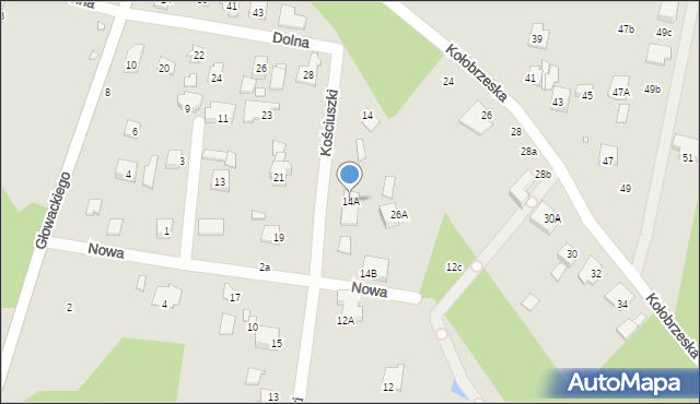 Konstancin-Jeziorna, Kościuszki Tadeusza, gen., 14A, mapa Konstancin-Jeziorna