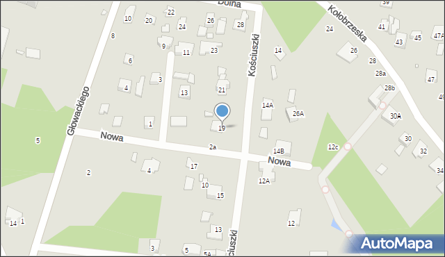 Konstancin-Jeziorna, Kościuszki Tadeusza, gen., 19, mapa Konstancin-Jeziorna