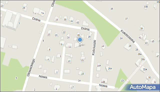 Konstancin-Jeziorna, Kościuszki Tadeusza, gen., 23, mapa Konstancin-Jeziorna