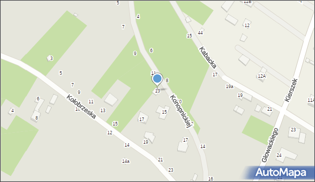 Konstancin-Jeziorna, Konopnickiej Marii, 13, mapa Konstancin-Jeziorna