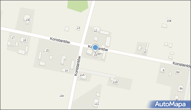 Konstantów, Konstantów, 11, mapa Konstantów