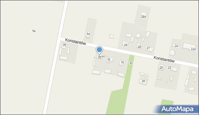 Konstantów, Konstantów, 33, mapa Konstantów