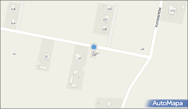 Konstantów, Konstantów, 44a, mapa Konstantów