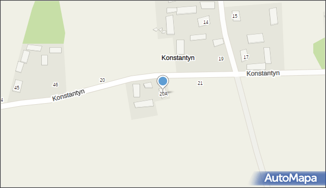 Konstantyn, Konstantyn, 20A, mapa Konstantyn