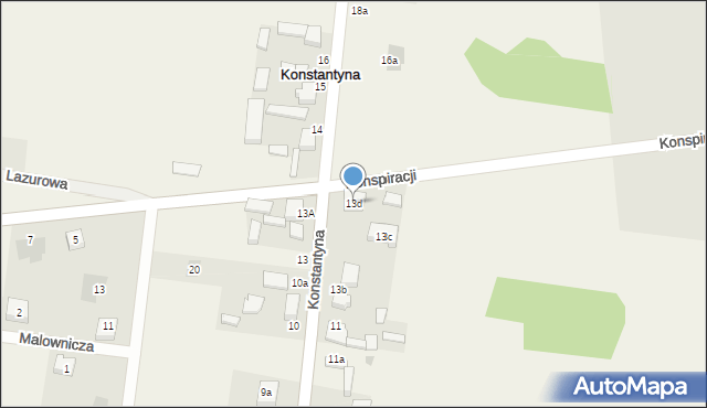 Konstantyna, Konstantyna, 13d, mapa Konstantyna