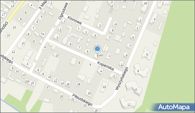 Konstantynów, Kopernika Mikołaja, 3, mapa Konstantynów