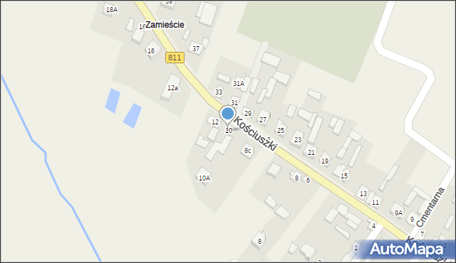 Konstantynów, Kościuszki Tadeusza, gen., 10, mapa Konstantynów