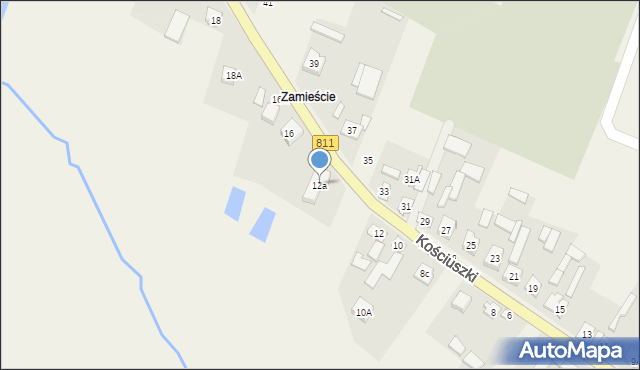 Konstantynów, Kościuszki Tadeusza, gen., 12a, mapa Konstantynów