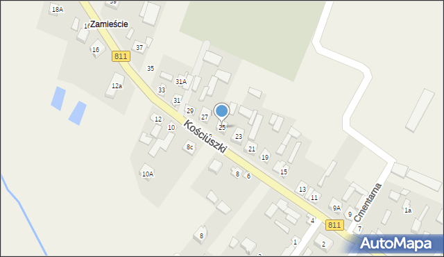 Konstantynów, Kościuszki Tadeusza, gen., 25, mapa Konstantynów