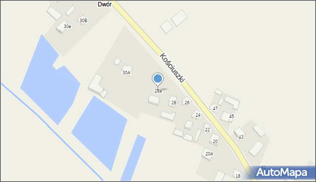 Konstantynów, Kościuszki Tadeusza, gen., 28a, mapa Konstantynów