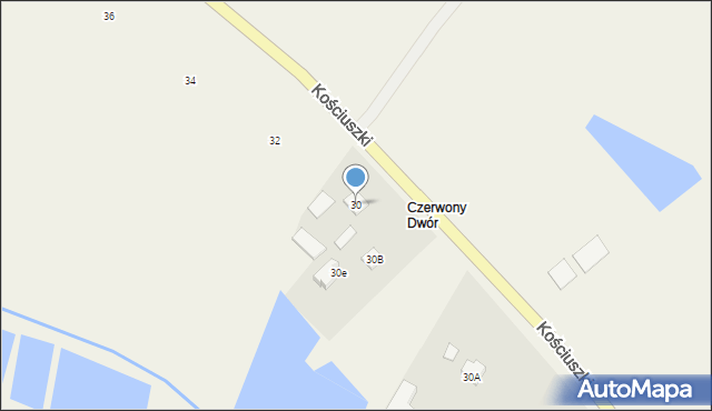 Konstantynów, Kościuszki Tadeusza, gen., 30, mapa Konstantynów