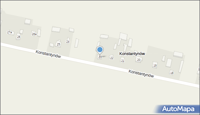 Konstantynów, Konstantynów, 23, mapa Konstantynów