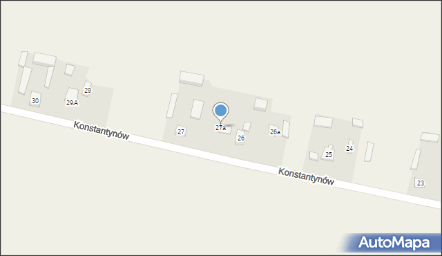 Konstantynów, Konstantynów, 27a, mapa Konstantynów
