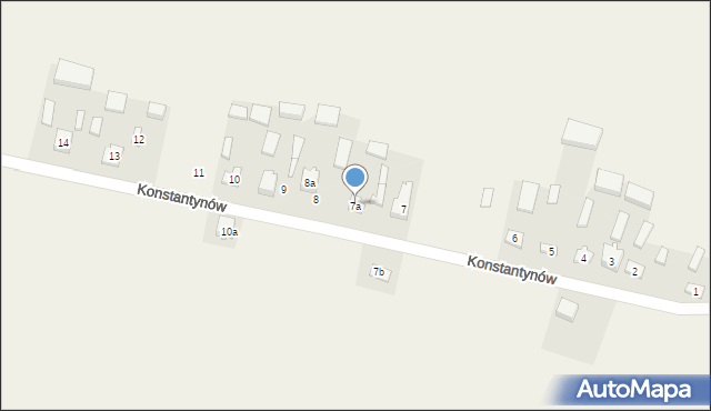 Konstantynów, Konstantynów, 7a, mapa Konstantynów