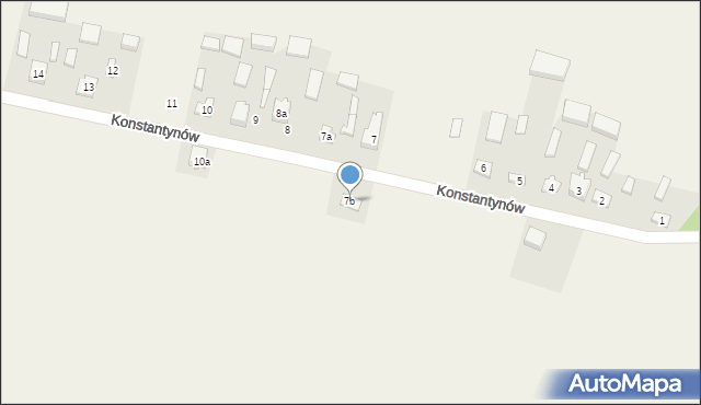 Konstantynów, Konstantynów, 7b, mapa Konstantynów