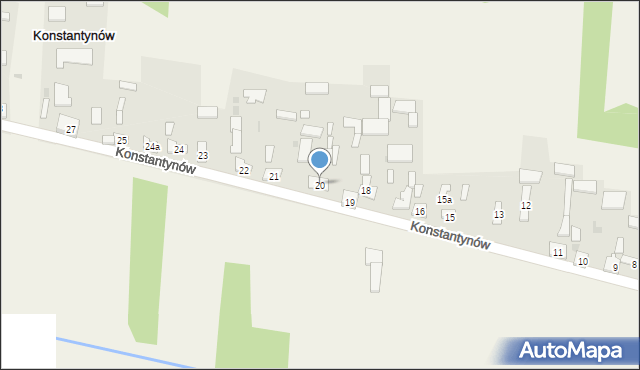 Konstantynów, Konstantynów, 20, mapa Konstantynów